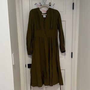 Son de flor Diane dress in rosemary green, size S